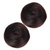 Beatifufu 2pcs Hair Bun Extensions for Women Daily Use Comfortable Realistic Bun Scrunchies Easy Styling Hair Deep Updo Accessory view 1