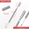 1 Pcs, Cuticle Pusher 2-in-1 Nail Care Tool, Pointed End view 2