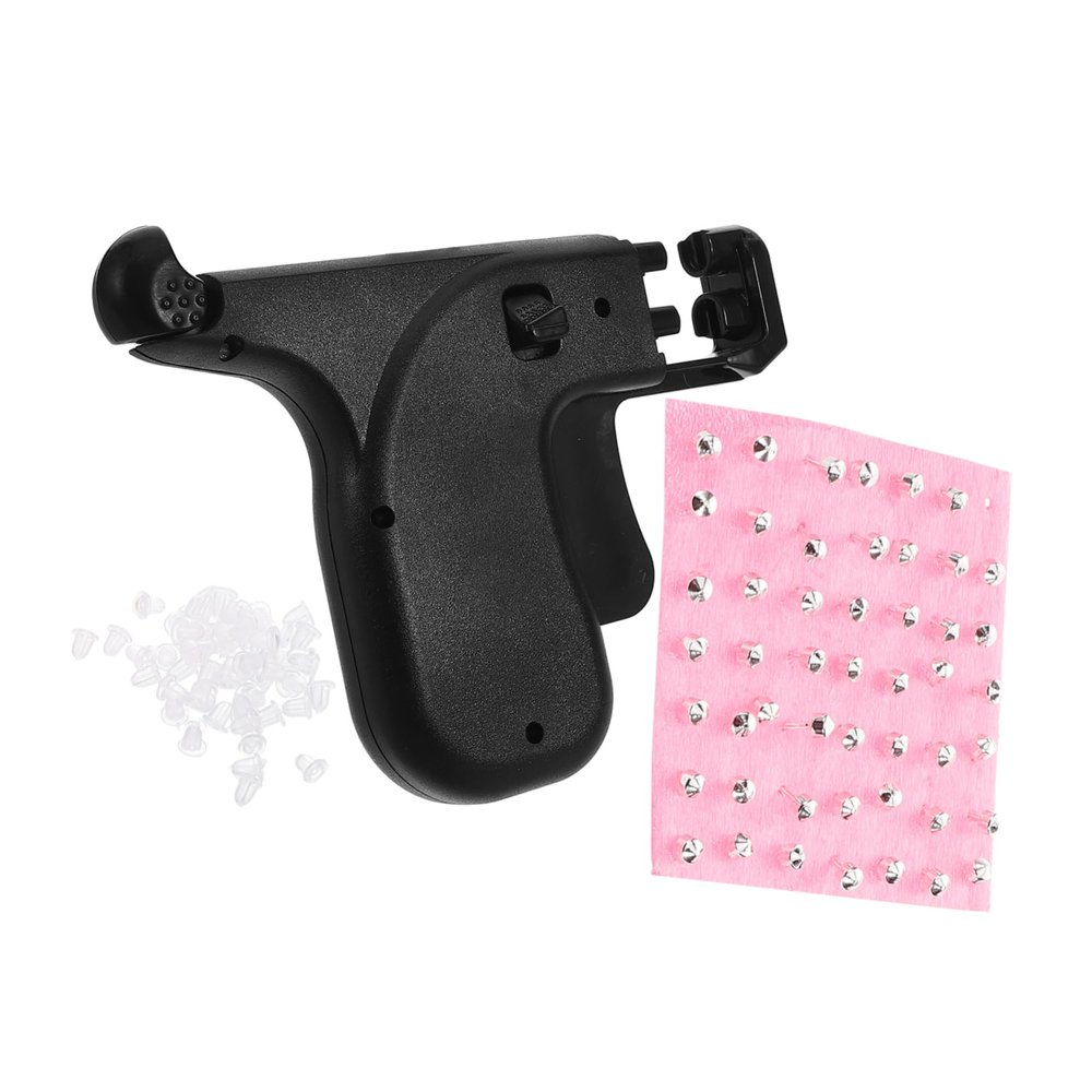 PACKOVE 1set Ear Piercing Kit Stainless Steel Tool for Safe Self-piercing and Earring Installation Includes Ear Versatile for Personal and Salon Use