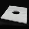 Face Cradle Covers, Massage Table Headrest Face Hole Cover Non Woven Fabrics Disposable Beauty Salon Bed Face Pillow for Massage Massage Table Pillow Cover (White Sun Hole Scarf) view 1