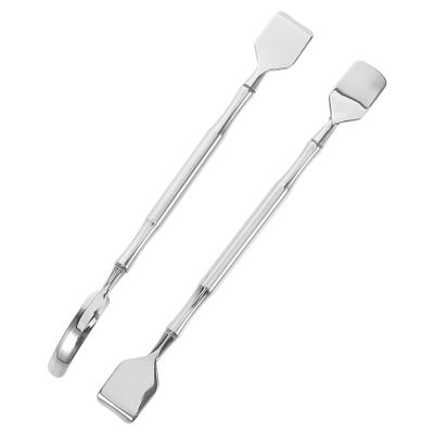 CALLARON 2pcs Stainless Steel Tool Precision Facial Cleaning Scraper Massage Tool for Pore Cleansing Acne Extractions for All Skin Types