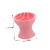 HONMEET 2pcs Portable Makeup Brush Silicone Brush Washing Tool Makeup Cup for Travel Gentle on Efficient Cleaning Multiple Uses view 2