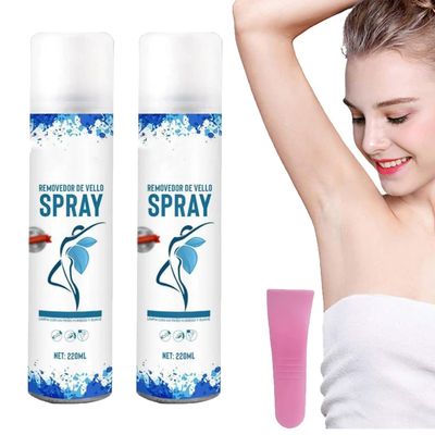 Removedor De Vello En Spray, Hair Removal Spray, Moisturizing & Gentle for Men and Women (2pcs)