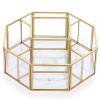 5-Compartment Spinning Cosmetic Display Tray Turntable Makeup Box Countertop and Vanity Tray for Bathroom Drawers (Transparent) view 1