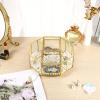 5-Compartment Spinning Cosmetic Display Tray Turntable Makeup Box Countertop and Vanity Tray for Bathroom Drawers (Transparent) view 4