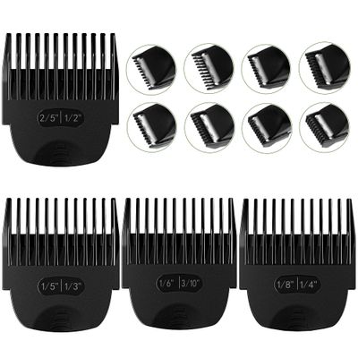 4 Pack Professional Guide Comb Hair Trimmer Guards Designed for Manscaped Lawn Mower 4.0, Replacement Trimmer Guards 8 Cutting Lengths from 1/8"-1/2" Inch for Manscaped 4.0