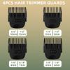4 Pack Professional Guide Comb Hair Trimmer Guards Designed for Manscaped Lawn Mower 4.0, Replacement Trimmer Guards 8 Cutting Lengths from 1/8"-1/2" Inch for Manscaped 4.0 view 3