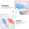 Gatuida 4pcs Dolphin Nail Brush Flexible Nail Surface Cleaning Tool Portable Manicure Instrument and Dust Removal Random Colors view 3
