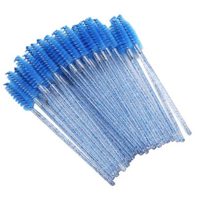 Disposable Nylon Makeup Brush Eyelash Eyebrow Wands Portable Set for Eyelashes 50pcs ()