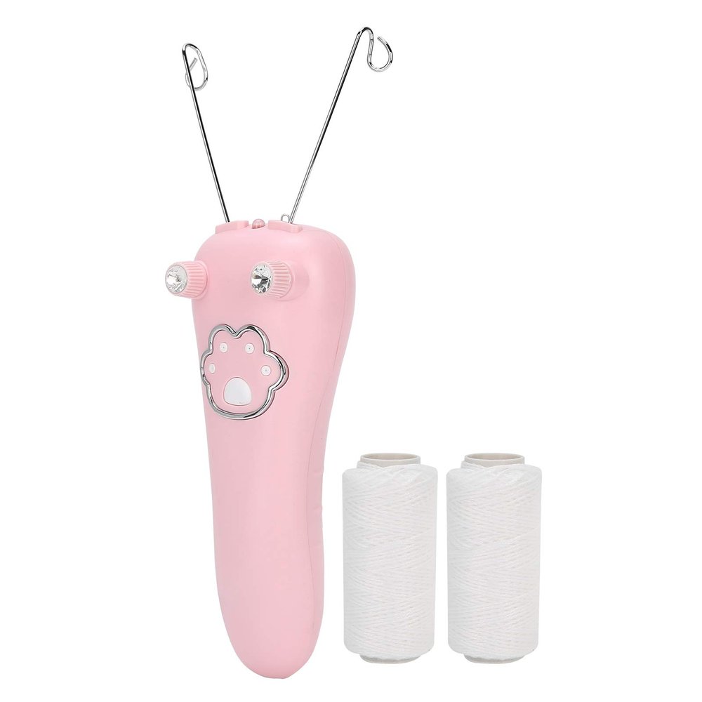 Epilators Hair Removal for Women, with Cotton Thread Rolls and Accessories USB Charging and Body Hair Removal Device for Smooth Skin Care (Rosy)