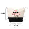 Personalized Makeup Bag Custom Travel Organizer Cosmetic Pouch for Women Toiletry Bag Accessories Storage Gift (Hello Sixteen) view 2