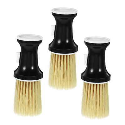 BATHVEVE 3pcs Barber Neck Duster Brush Cleaning Brushes for Hair Cutting and Shaving Salon Tool for Professional and Home Use Portable and Multifunctional Design