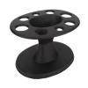 Versatile Hair Brush Holder with 8 SizeAdjustable Slots for Salon and Home Use Plastic Rack Display Stand for Hair Styling Accessories Black (Black) view 4