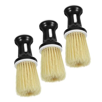 DECORNIJIA 3pcs Professional Neck Duster Brush for Barbers and Home Use Hair Styling Tool for Cleaning Loose Hair from Neckline and Ears User-friendly Design for Versatile Care