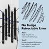 e.l.f. No Budge Retractable Eyeliner, Creamy, Ultra-Pigmented & Waterproof, Creates Bold & Defined Lines, Vegan & Cruelty-Free, Navy view 3