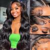 13x6 HD Lace Front Human Hair Wig, 30 Inch Body Wave, 200% Density, Pre-Plucked with Baby Hair view 1