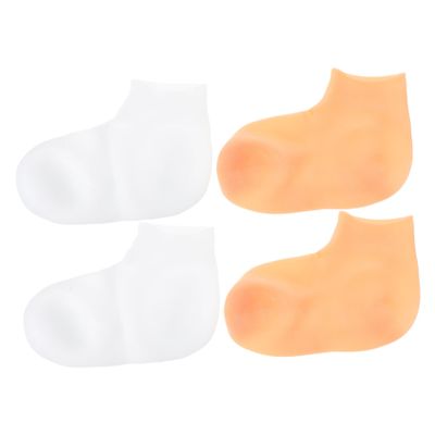SHERCHPRY 2pairs Moisturizing Socks for Women Men Lotion Reusable Spa Socks Exfoliating Overnight