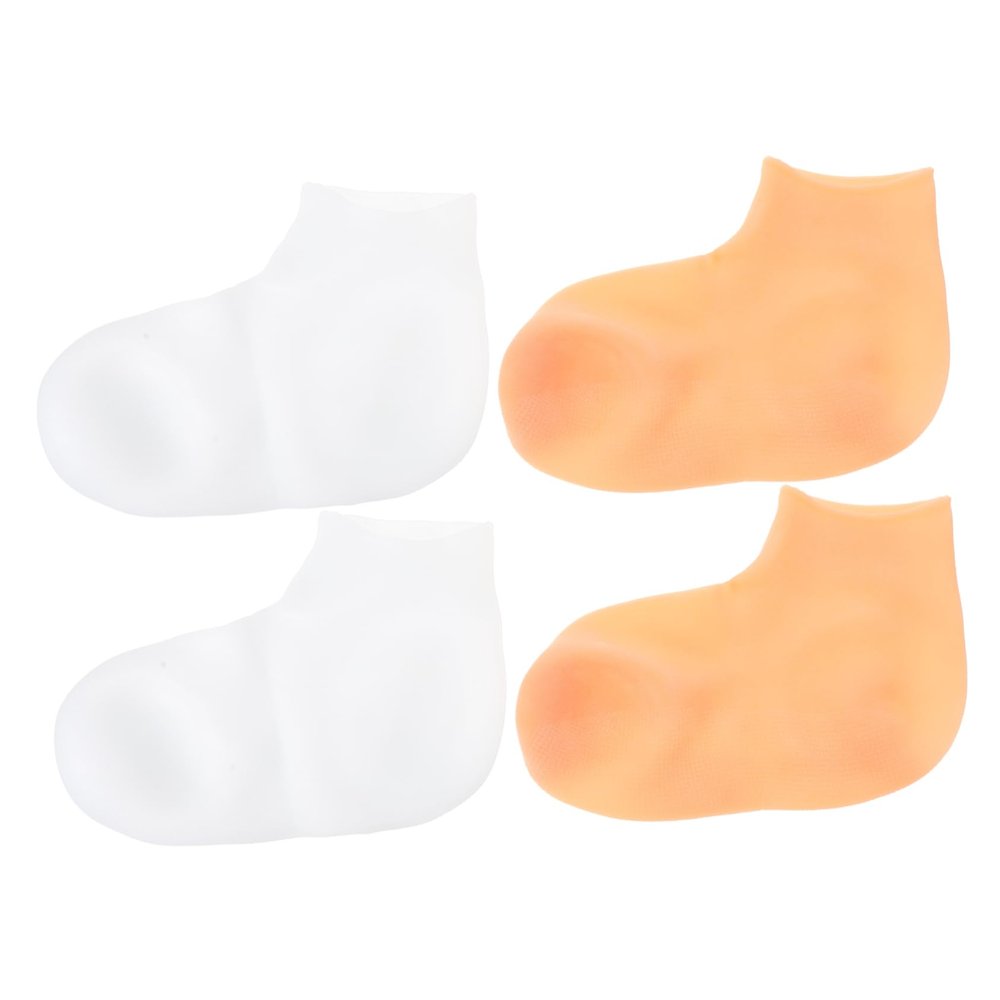 SHERCHPRY 2pairs Moisturizing Socks for Women Men Lotion Reusable Spa Socks Exfoliating Overnight