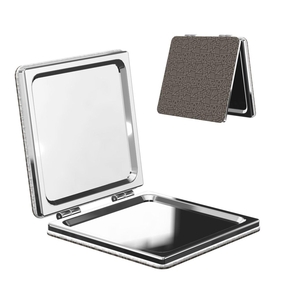YIGOAOIU Mothers Day Portable Travel Double-Sided Mirror Makeup Artist Hand Mirror Essential for Men and Women Abstract Drawing