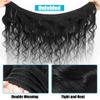 12A Body Wave Bundles Human Hair 16 Inch 1 Bundle Human Hair 100% Unprocessed Brazilian Virgin Hair Quick Weave Bundles Real Human Hair Extensions Natural Black view 4