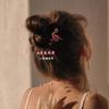 Women Flamingo Barrettes 3 Piece Acrylic Rhinestone Hair Clips view 3