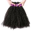 WANGHAI2024M Hair Extensions Raw Indian Kinky Curly 1 3 4 Bundles Remy Human Hair 8-40Inch Natural Hair Extensions Hair Wave Bundles(34inches) view 2