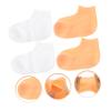 VALICLUD 2pairs Exfoliating Socks Foot Scraper for Callus Removal Moisturizing Socks Spa for Women Men view 3