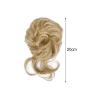 FYorbitH Hair Bun Hair Wig High-Resilience Elastic Band Easy Care Anti-Slip Breathable Dress Up Natural Look Heat-Friendly Chignon Wig for Party Scrunchies(Golden) view 2