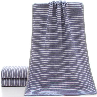 ABOOFAN 1Pc Gauze Cotton Towel Breathable Blue Face Cloth Soft and Absorbent Bath Towel for Home Dorm and Hotel Use for Daily Face Cleaning Care