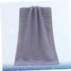 ABOOFAN 1Pc Gauze Cotton Towel Breathable Blue Face Cloth Soft and Absorbent Bath Towel for Home Dorm and Hotel Use for Daily Face Cleaning Care view 3