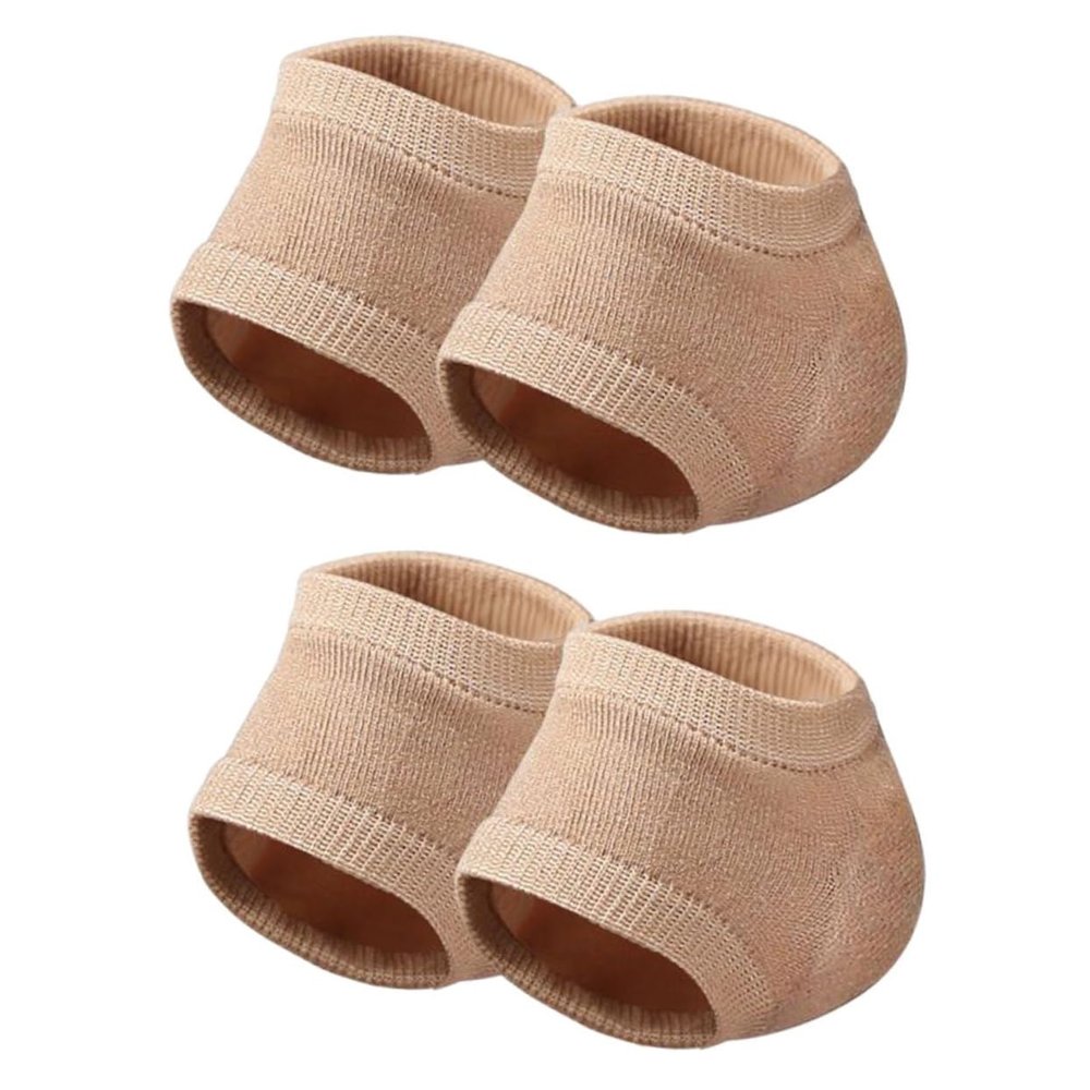 Ipetboom 2 Pairs of Heel Socks for Women and Men Soft Gel Heel Protectors Moisturizing and Comfortable Covers for Cracked Feet Toeless Design for Everyday Use