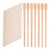 Healeved 100pcs Smooth Burr Wooden Wax Applicators Single Use Hair Removal Tool Eyebrow Waxing Sticks Nose Hair Wax Rod Body Waxing Rods Women Personal Care view 1
