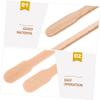 Healeved 100pcs Smooth Burr Wooden Wax Applicators Single Use Hair Removal Tool Eyebrow Waxing Sticks Nose Hair Wax Rod Body Waxing Rods Women Personal Care view 3