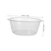 ABOOFAN Transparent Wash Basin for Bathroom and Kitchen Medium Foot Soak Tub Lightweight Bowl for Washing Dishes Bathing and Toiletries Storage view 2