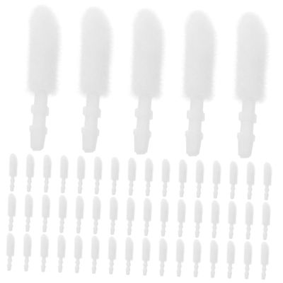 PartyKindom 300pcs Flocking Lip Brush Heads for Girls Makeup Brush Replacements Disposable Lipstick for Lip Eye