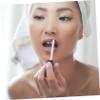 PartyKindom 300pcs Flocking Lip Brush Heads for Girls Makeup Brush Replacements Disposable Lipstick for Lip Eye view 4