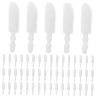 HONMEET 300pcs Lip Brush Lipstick Replacement Heads Flocking for Girls Professional Family Makeup