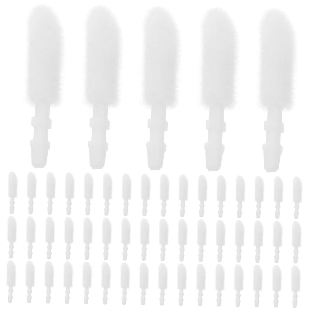 HONMEET 300pcs Lip Brush Lipstick Replacement Heads Flocking for Girls Professional Family Makeup