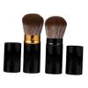 Healeved 2pcs Portable Makeup Brush Foundation and Blusher Brush for Travel and Everyday Use Practical Cosmetic Tool for Loose Powder and Blush Lightweight and Compact Design view 1