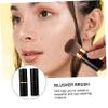 Healeved 2pcs Portable Makeup Brush Foundation and Blusher Brush for Travel and Everyday Use Practical Cosmetic Tool for Loose Powder and Blush Lightweight and Compact Design view 3