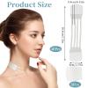 PKRFCJ Neck Less Tape Strips,48 PCS Neck Tape Lifting Invisible,Lift Invisible Behind Suitable for Lifting Face Neck Wrinkles Female Skin Care(8 Skin Tone Bands + 40 Replacement Tapes) view 2