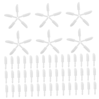 Lip Brush Replacement Heads 300Pcs White Flocking Pack for Women
