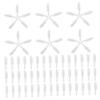 Lip Brush Replacement Heads 300Pcs White Flocking Pack for Women view 1