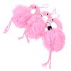 Gatuida 3pcs Flamingo Bath Flower Shower Cute Cartoon Bath Sponges for Boys and Girls Skin-Friendly Mesh Bathing Supplies for Boy Girl view 1