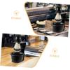 DECORNIJIA 3pcs Holder Stand Compact Shaving Brush Rack for Men Grooming Organizer for Bathroom Travel Use Versatile and Lightweight Design view 3