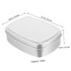 GLEAVI Practical Aluminum Soap Case Compact Leakproof Travel Storage Box for Soap and Toiletries Food-Grade Material Portable for Gym and Travel view 2