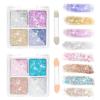 2-Pack Face Gems Glitter Palette Set, 8 Vibrant Colors Body Glitter Gel with 2 Applicators, Long-Lasting Face Cheeks, Eyes, Body  No Glue Needed, Perfect for Parties, Halloween, Festivals view 1