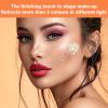 2-Pack Face Gems Glitter Palette Set, 8 Vibrant Colors Body Glitter Gel with 2 Applicators, Long-Lasting Face Cheeks, Eyes, Body  No Glue Needed, Perfect for Parties, Halloween, Festivals view 4