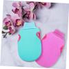 Healeved 2pcs Bathing Gloves Exfoliating Mitts for Shower Bath Gentle Body Scrub Mitts for Women Men Adults view 4