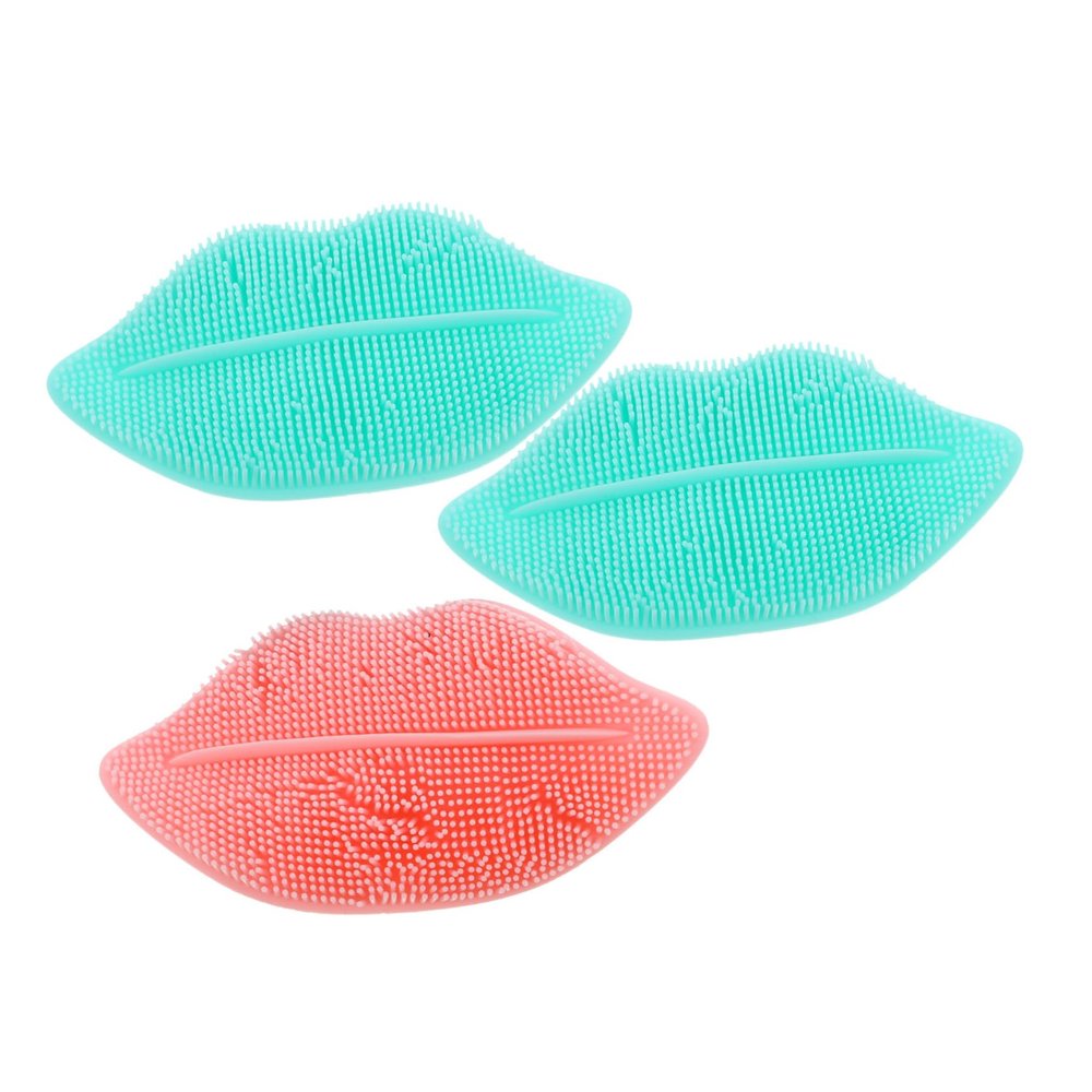 Healeved Facial Exfoliator Scrubber Lip Brush Multifunctional Silicone Face for Women Random